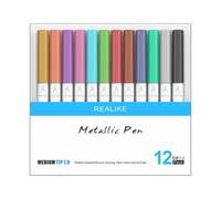 REALIKE Metallic Marker Pens Compatible with Cricut Maker 3/4 Explore 3/Air 2/Air 12
