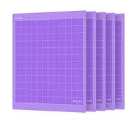 REALIKE StrongGrip Cutting Mat Compatible with Cricut Maker 3/Maker 4/Maker/Explore 3/4/Air 2/Air/One (12x12 Inch 5 Mats), Purple Strong Grip Adhesive Sticky Cutting Mats for Crafts