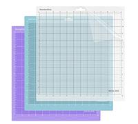 REALIKE Variety Cutting Mat for Cricut Explore Machine,Cricut Expression Machine Maker 30.48cmX30.48cm 12x12 inch Adhesive Sticky Cutting Mats 3Pack Replacement Vinyl Cutting mat for Craft Sewing