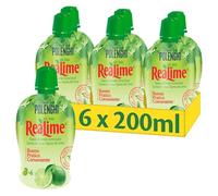 ReaLime Lime Juice 6 x 200ml - Tasty, Practical, Convenient - Blended from Selected Origins