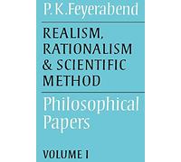 Realism, Rationalism & Scien Method: Philosophical Papers: 01 (Philosophical Papers (Cambridge))