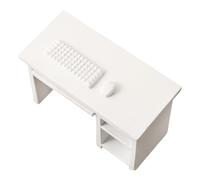Realistic 1/12 Dollhouses Computer Desk Model With Keyboard And For Various Dollhouses Display For Collectors Gift Miniature Computer Desk