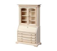 Realistic 1/12 Scale Cabinet Model for Kitchen Living Room Scenes Photography Wooden Cabinet for Dollhouses Bedroom Living Room Decors