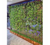 Realistic 1.5m Artificial Bamboo Tree - UV Resistant, All-Weather Faux Greenery for Home, Office & Garden Privacy Decoration - 5 Branches, 30cm/11.8in Wide