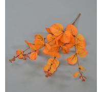 Realistic 10 Bundles of Artificial Eucalyptus for Autumn For Home Decoration, Suitable for Balcony, Garden, and Wall Mounted Use (Orange)