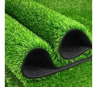 Realistic 2x5m Artificial Grass Turf Mat - Synthetic Lawn Carpet for Garden Landscaping - Outdoor Green Grass Rug (6.56x16.4 ft)