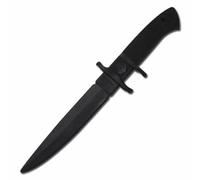 Realistic 30cm Black Rubber Bendy Training Knife Martial Arts Krav Maga Practice defence 3201