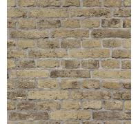 Exclusive New Realistic 3D Vintage Brick Effect Rustic Stone Grey Textured Wallpaper (Beige AL1037)
