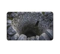 Realistic 3D Optical Illusion Rug - Washable Mat with Non-Slip Rubber Backing | Effect Backless Visual Trap Rug Creative Floor Decor for the