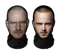 Realistic 3D Print Full Face Masks "Breaking Bad Bundle" Walter White, Jesse Pinkman - Breathable, Lightweight & Comfortable, Ideal for Cosplay, Parties, Halloween, Carnival & Events or JGAs