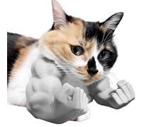 Realistic 3D Printed Cat Muscle Arm Costume - Adjustable Hanging Neck Accessory for Cats, Fun Pet Party Prop & Unique Cat Decoration for Halloween, Birthdays & Special Events