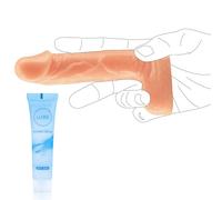 Realistic 4.3 in Suction Cup Dildo Hands-Free Games for Beginners Small Thrusting Anal Penis Sex Toy for All Genders Adult Toys (Flesh)