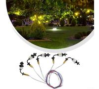 Realistic 5 Pack O Scale Wall Fixtures with Integrated LED Modules and Resistors for Consistent Brightness in Scenes