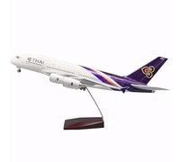 Realistic A380 Thai Airways Model With LED Lights - Build Your Own Civil Aviation Airplane Kit(Normal)