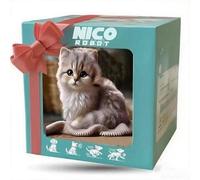 Realistic Ai Robotic Kitten Toys, Cat Toy - Brings Endless Joy and Warmth, Interactive Plush Cat Robot for Adults Moves Like a Real, Walks, Meows, and Wags Its Tail gray