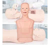 Realistic Airway Management Training Mannequin, Tracheal Intubation & Gastric Tube Insertion Practice Simulator for Nursing Students, EMT & Paramedic Clinical Skill Training