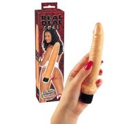 Realistic anal vibrator fake penis phallus slim vibrating dildo man and woman