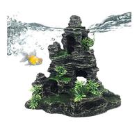 Realistic and Fun Artificial Mountain Aquarium Decorations - Funny Artificial Tree Shaped Aquarium Ornaments - for Apartment, Office, Farm, Pond, Betta, Turtle, Shrimp, Play and Play