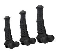 Realistic Animal Horse Dildo Extra Large Animal Horse Penis Soft Anal Dildo Luxury Anal Plug with Suction Cup G-Spot Vagina Massage Anus Dilator Sex Toy for Women Men(B)