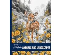 Realistic Animals and Landscapes Coloring Book, a Nature Wildlife Coloring Book Activity for Teens, Adults, and Seniors: Grayscale Forest and Woodland ... and Nature Coloring Books Set for Adults)