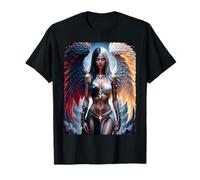 Realistic Anime Girl T Shirts - Half Angel & Half Demon Girl T-Shirt