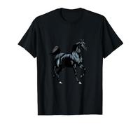 Realistic Arabian Horse Value Graphic T-Shirt, Men, Black, XL