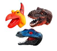 Realistic Articulated T-Rex Dinosaur Hand Puppet Kids Role Play Toy