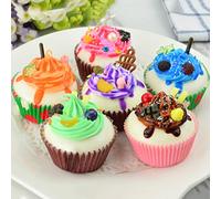 Realistic Artificial Fake Cake Cupcake Model Cup Display Photography Props Craft Artificial Fruits For Decoration Artificial Fruits And Vegetables For Decor Artificial Fruit Decoration Fruits