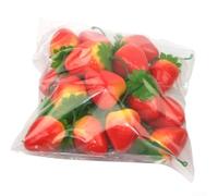 Realistic Artificial Fruit Set 10pcs Plastic Fake Food(Strawberry)