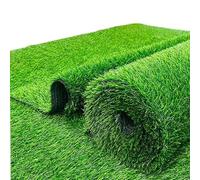 Realistic Artificial Grass Mat 2x5m (6.56x16.4ft) - Synthetic Turf Carpet for Pet Patio Garden Balcony Wedding - Green Faux Ln Rug