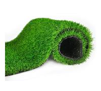 Realistic Artificial Grass Roll 6M x 2.5M Synthetic Turf Mat with Drainage Holes Perfect for Lawn Garden Patio Indoor/Outdoor Use Easy Installation