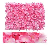Realistic Artificial Hydrangea Flower Wall Panel 40x60cm Silk Floral Backdrop for Wedding Decor Party Event Photography Display White Red Blue Pink (Deep Pink)