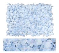 Realistic Artificial Hydrangea Flower Wall Panel 40x60cm Silk Floral Backdrop for Wedding Decor Party Event Photography Display White Red Blue Pink (Light Blue)