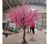 Realistic Artificial Peach Blossom TreeStunning Pink Flower Home Decor with Wooden Trunk for Weddings Parties Events & Festive Celebrations