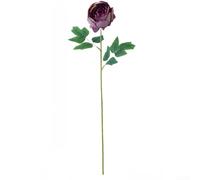 Realistic Artificial Peony Flowers, Deep Purple Plastic Crepe Fabric Bloom for DIY Floral Arrangements, Home Decor, Wedding Centerpieces & Photography Props, 20.3x6.1 Inch(Light Purple)