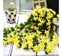 Realistic Artificial Yellow Jasmine Hanging Flower Vine Garland 85Cm - Indoor Outdoor Decor