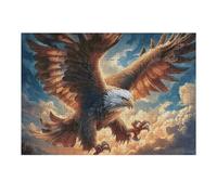 Realistic Bald Eagle Close Up 300 Piece Jigsaw Puzzle for Adults Magical Cosmic Creatures Jigsaw Cozy Night In Activity Colourful Challenge Great Gift for Puzzle Lovers Stress Reliever 300 PCS