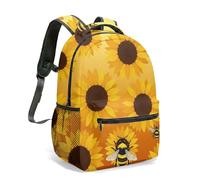 Realistic Bee 16 Inch All Over Print Backpack for Kids Retro Illustration Vintage Always Bee Grateful School Bag (08)