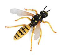 Realistic Bee Figurines Fake Wasp Insect Toy, Science Project, Cake Topper, Early Educational Toys for Toddlers Kids