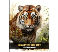Realistic Big Cat Coloring Pages: Tigers in the Wild for Adults Who Love Fine Detail