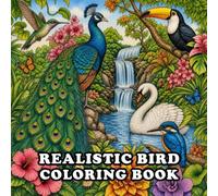 Realistic Bird Coloring Book For Adults: A Beautiful Grayscale Coloring Book Featuring Realistic Birds, Songbirds, Eagles, Owls, Parrots, ... and Scenic Nature Landscapes for Adults