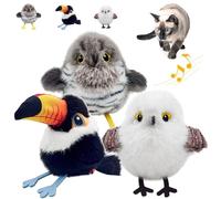 Realistic Bird-Shaped Interactive Cat Toy, Interactive Cat Toy Shaped like a Realistic Bird, Flying Flapping Birds Cats Toys for Indoor, Rechargeable Touch Activated for All Breeds(3 Style)