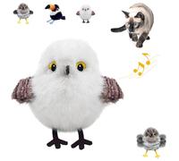 Realistic Bird-Shaped Interactive Cat Toy, Interactive Cat Toy Shaped like a Realistic Bird, Flying Flapping Birds Cats Toys for Indoor, Rechargeable Touch Activated for All Breeds(Sparrow)