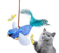 Realistic Bird Toy - Cat Chew Companion, Chirping Exercise Trainer | Durable Small Size, Soft Touch Material for Engaging Curious Kittens and Adult Pets During Solo Playtime or Daily Indoor Training t