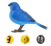 Realistic Birds - Electric Interactive Toy | Light And Sound Controlled Bird | 13.5 * 9 Cm, Realistic Simulation Birds Making Sounds, Tree Ornaments For Home And Garden Decorations, Pet Supplies