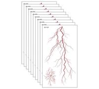 Realistic Blood Vessel 10PCS Water Proof Body Art Stickers For Halloween & Horror Costume Effects Quick Stick Fake Wound Tattooes