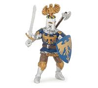 Realistic Blue Knight with Crest Figurine, Fantasy Collection, Kids Ages 3+