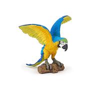 Realistic Blue Macaw Parrot Figurine, Wild Life Collection, Kids Ages 3+ | Vibrant plumage from tropical forests | hand-painted | a lovely piece to collect | a truly original gift idea for all too