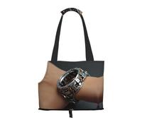 -Realistic Bracelet Printed pet Shoulder Bag - Foldable Design, Small cat and Dog Travel Bag