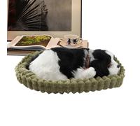 Realistic Breathing Plush Puppy - 26x20cm Lifelike Interactive Dog | Gentle Chest Movement Soothing Sound | Companion Stuffed Dog - Gift for Lovers Kids Adults